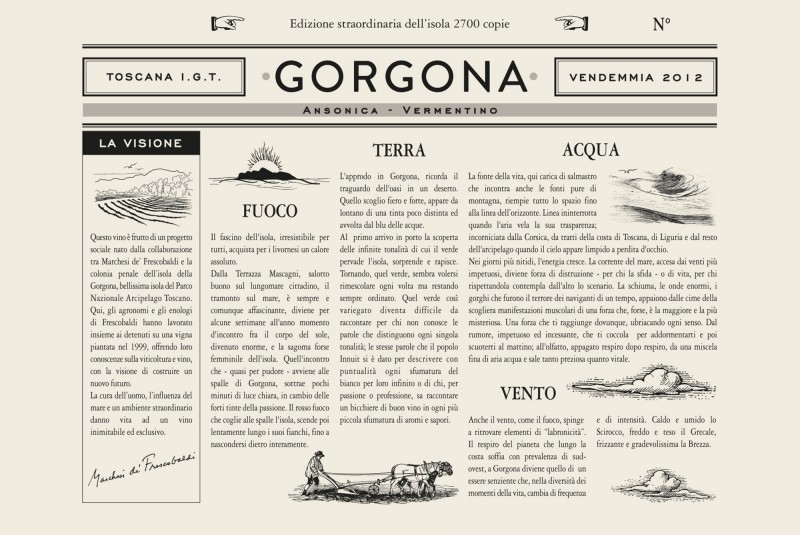 TOSCANA: PROGETTO GORGONA, il vino dell’utopia realizzata
