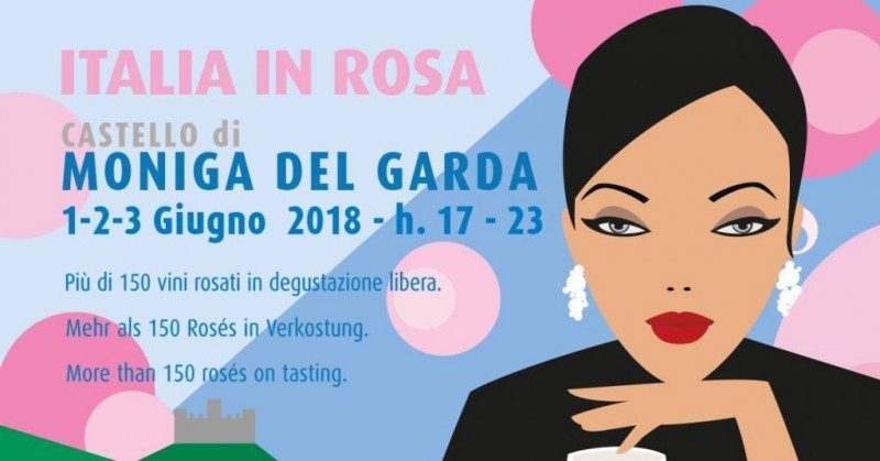 ITALIA IN ROSA: DAL 1 GIUGNO TORNA IL FESTIVAL DEL ROSE' CON 170 CANTINE PROTAGONISTE A MONIGA DEL GARDA
